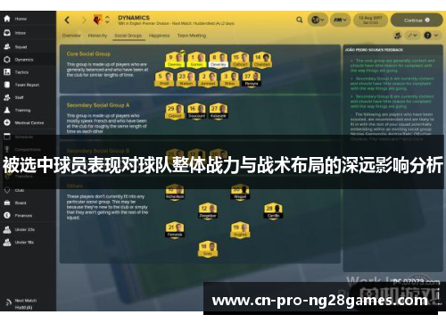 被选中球员表现对球队整体战力与战术布局的深远影响分析